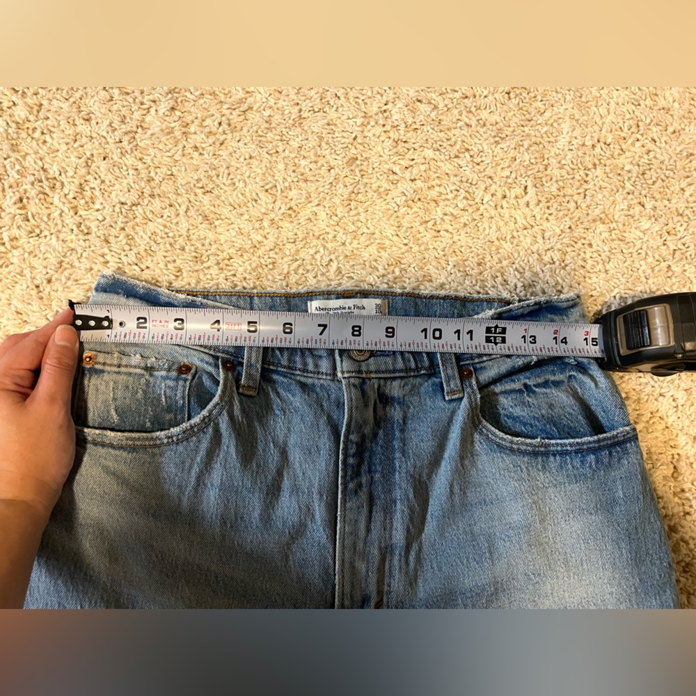 Abercrombie & Fitch Light Blue High Rise Jeans - Picture 5 of 7